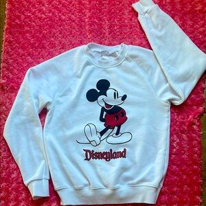Original Disney White Sweater with Mickey Mouse Design